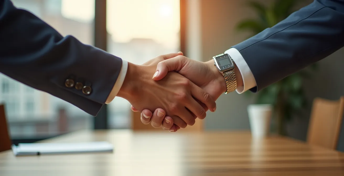 Signature d'un contrat d'énergie en environnement professionnel