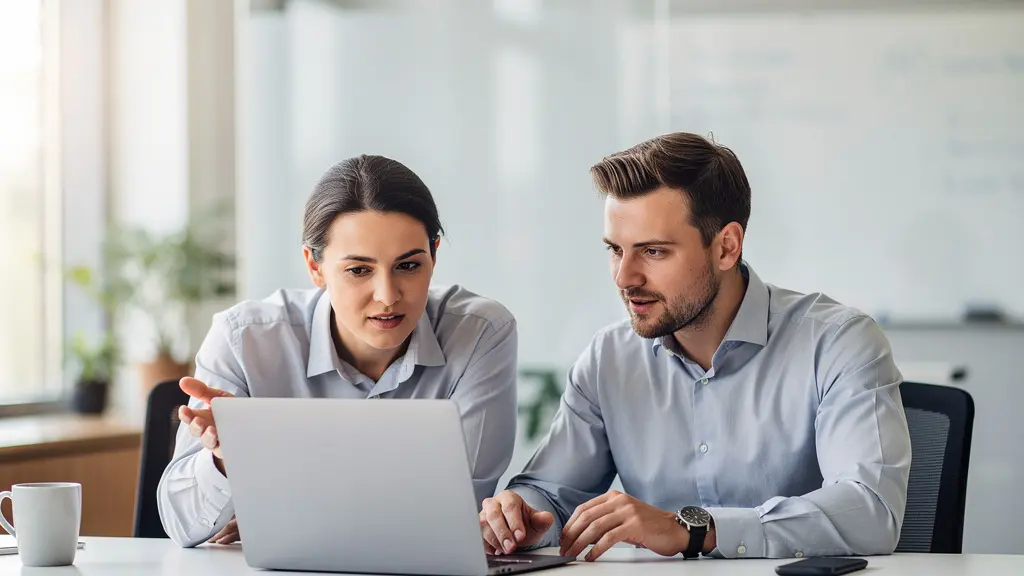 Deux professionnels analysant des données de consommation énergétique sur ordinateur